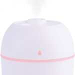 Portable USB Mini Cool Mist Humidifier, Super Quiet, Night Light, 2 Modes, Auto-Off