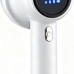 Rechargeable Fabric Shaver with LED Display, 3-Speed, for Clothes and Furniture, White