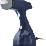 1500W Blue Handheld Garment Steamer, Lint Remover & Brush, Fast Heat, 18-Min Steam