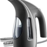700W Black Portable Handheld Clothes Steamer, 240ml, Strong Steam, Wrinkle Remover, 120V