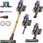 Cordless Vacuum 650W/55KPA/70 Mins, Self-Standing, Anti-Tangle, LED Display, 1.8L